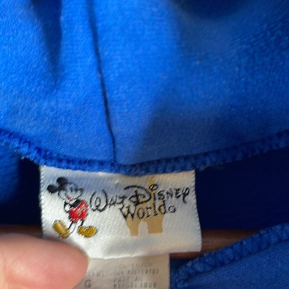 Disney World Mens Grumpy Graphic Royal Blue Hoodie Pull on Kangaroo Pocket L - Picture 8 of 12